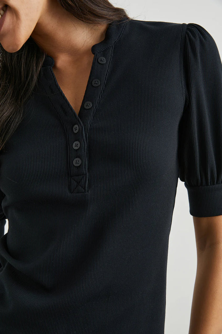 Jewel Top in Washed Black