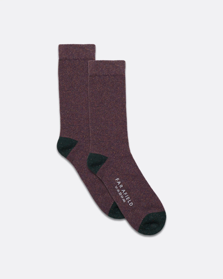 Neppy Socks in Purple Plumeria
