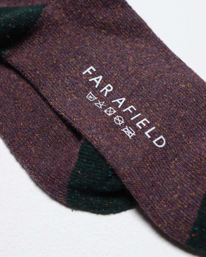 Neppy Socks in Purple Plumeria