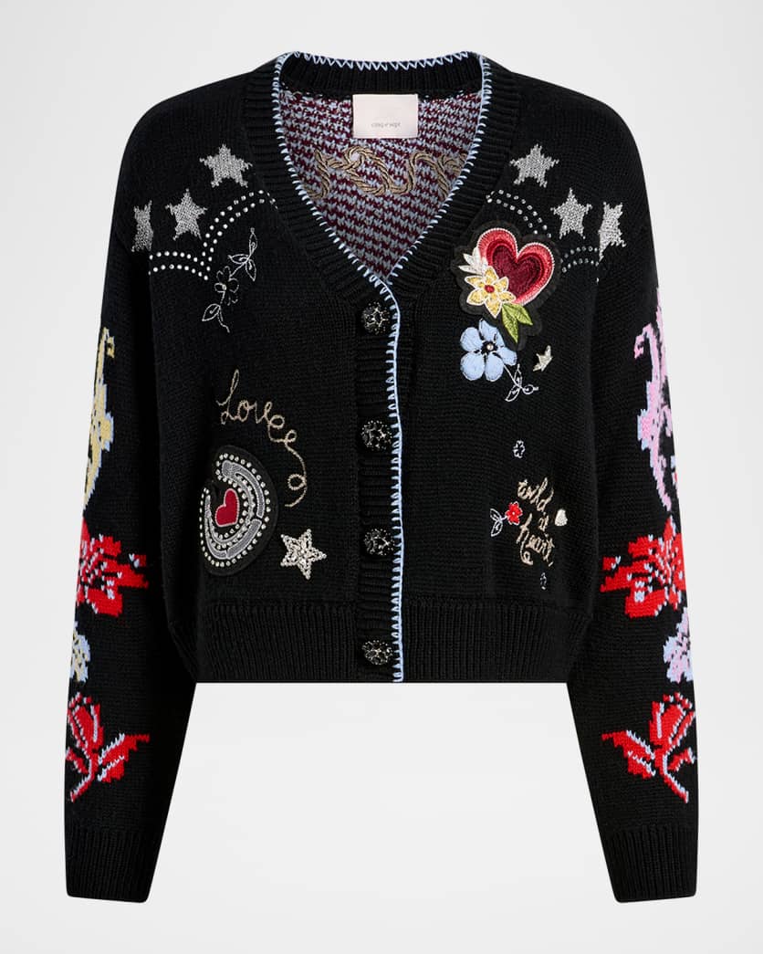 Western Collage Cardigan