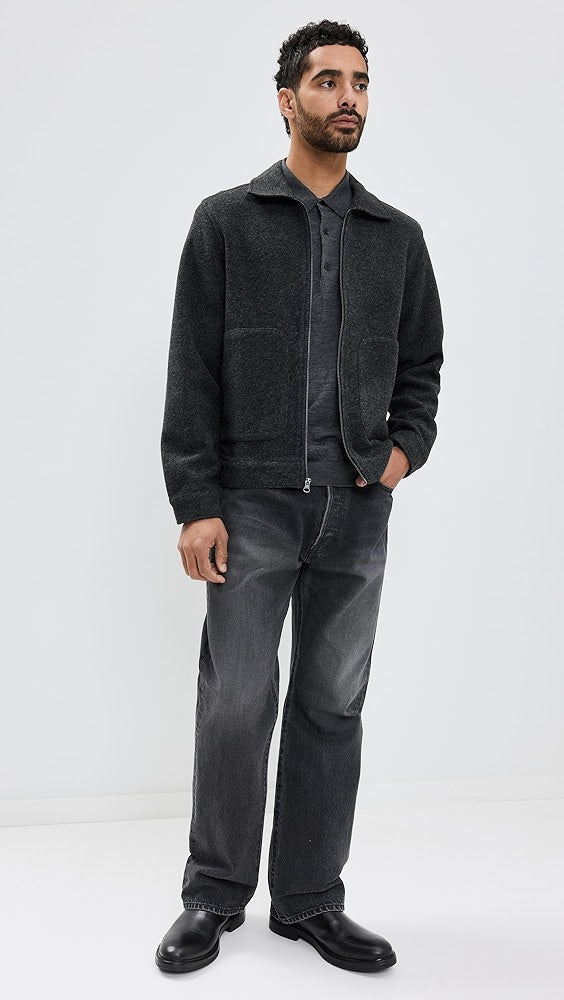 Shael Zip Jacket in Graphite