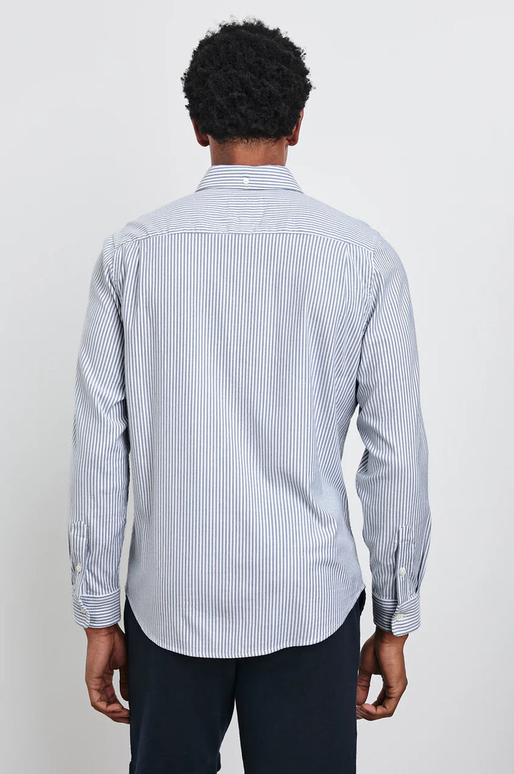 Vance Shirt in Blue White Stripe