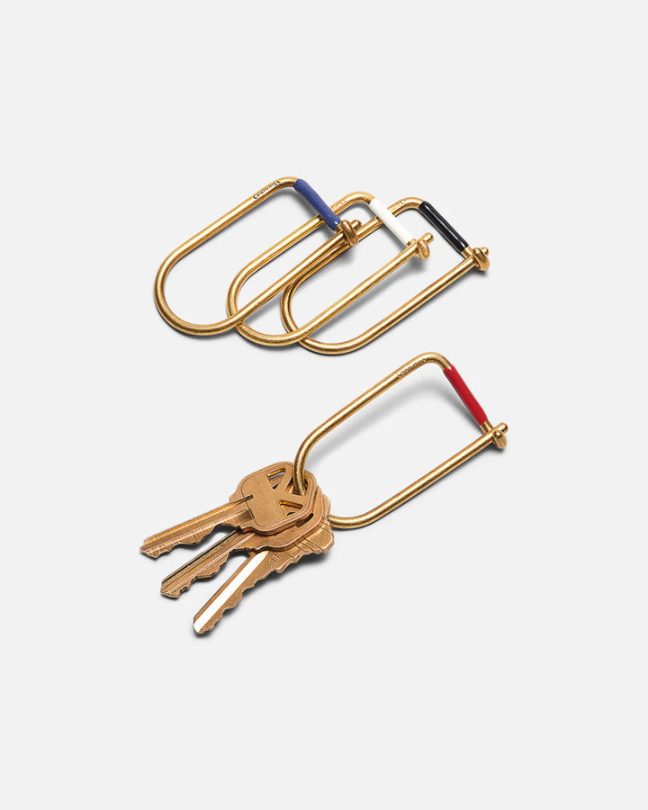 Brass Enamel Wilson Keyring