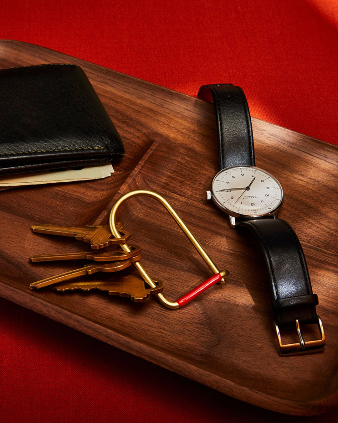 Brass Enamel Wilson Keyring