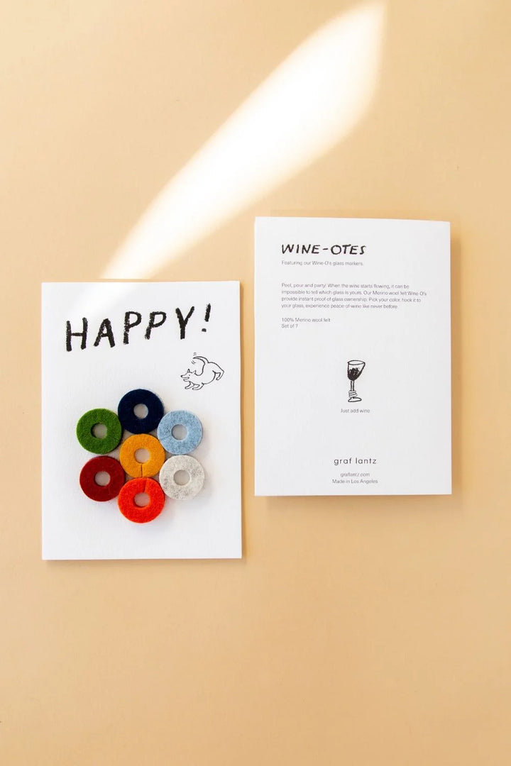 Wine-ote's Happy Marker Note Cards