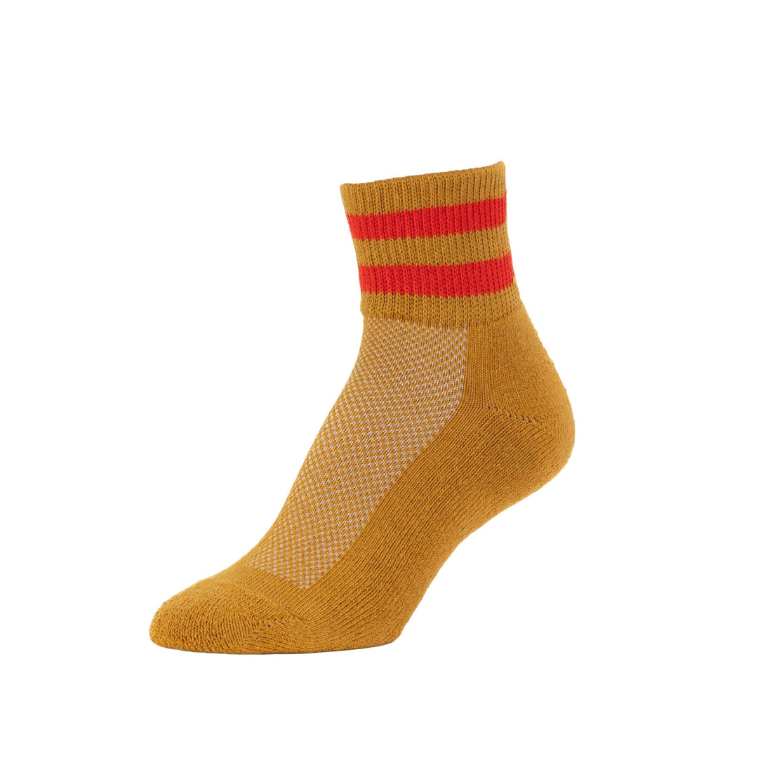 Retro Stripes - Cushioned Organic Cotton Ankle Sock
