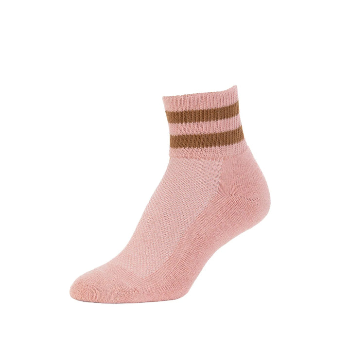Retro Stripes - Cushioned Organic Cotton Ankle Sock