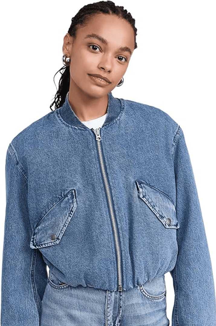 Cropped Bomber Jacket
