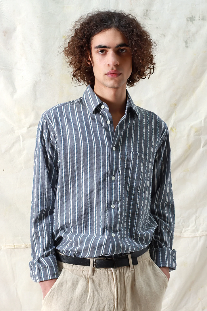 Classic Shirt Helio Stripe