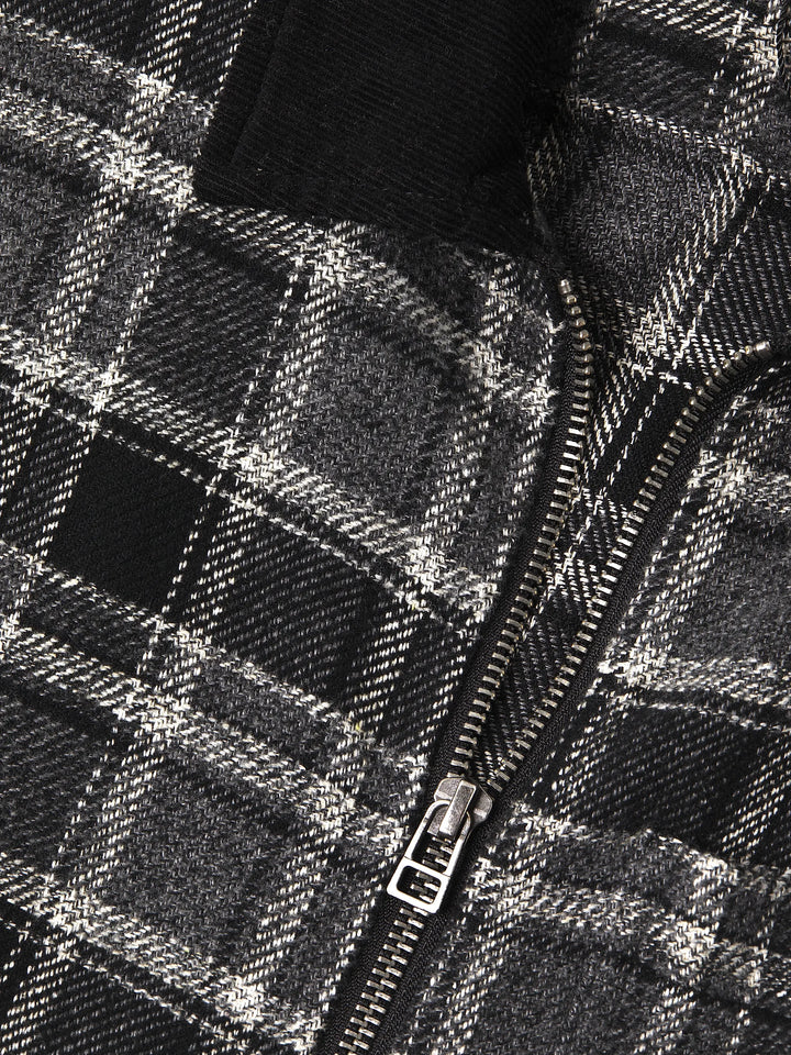 Jaque Plaid Cotton Shirt Jacket
