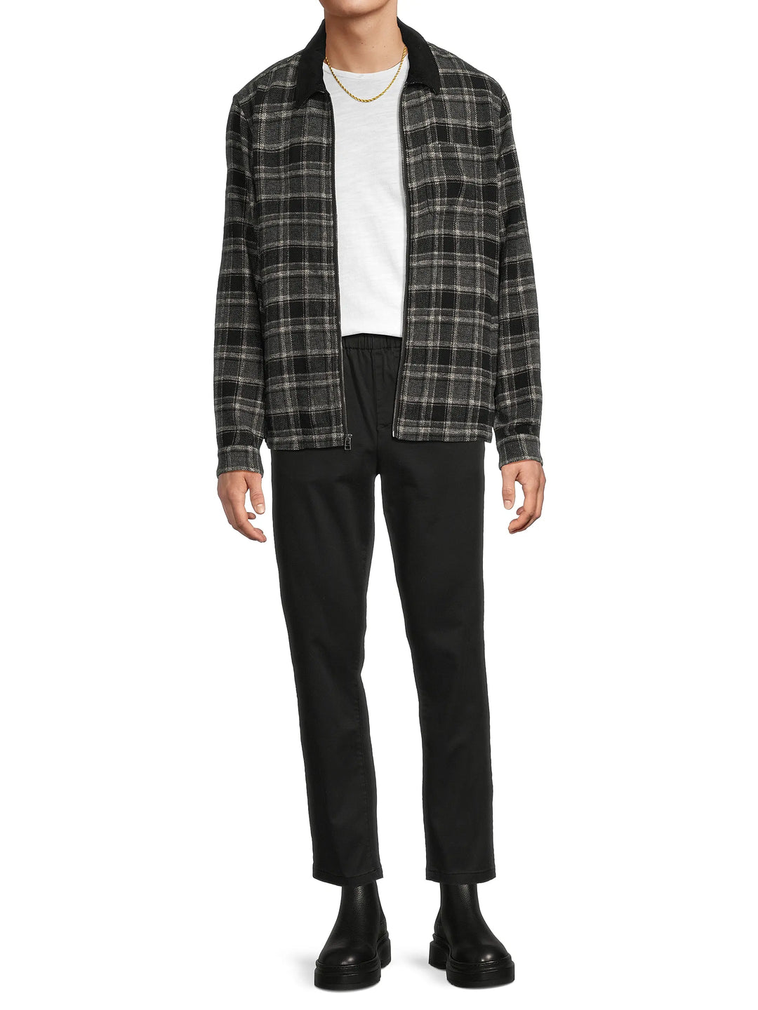 Jaque Plaid Cotton Shirt Jacket