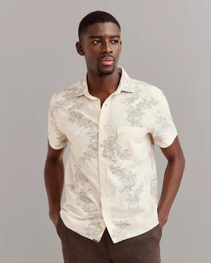 Watercolor Lily Jacquard Treme Shirt