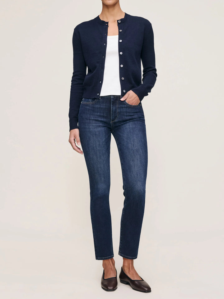 Mara Straight Mid Rise Instasculpt Ankle Jeans