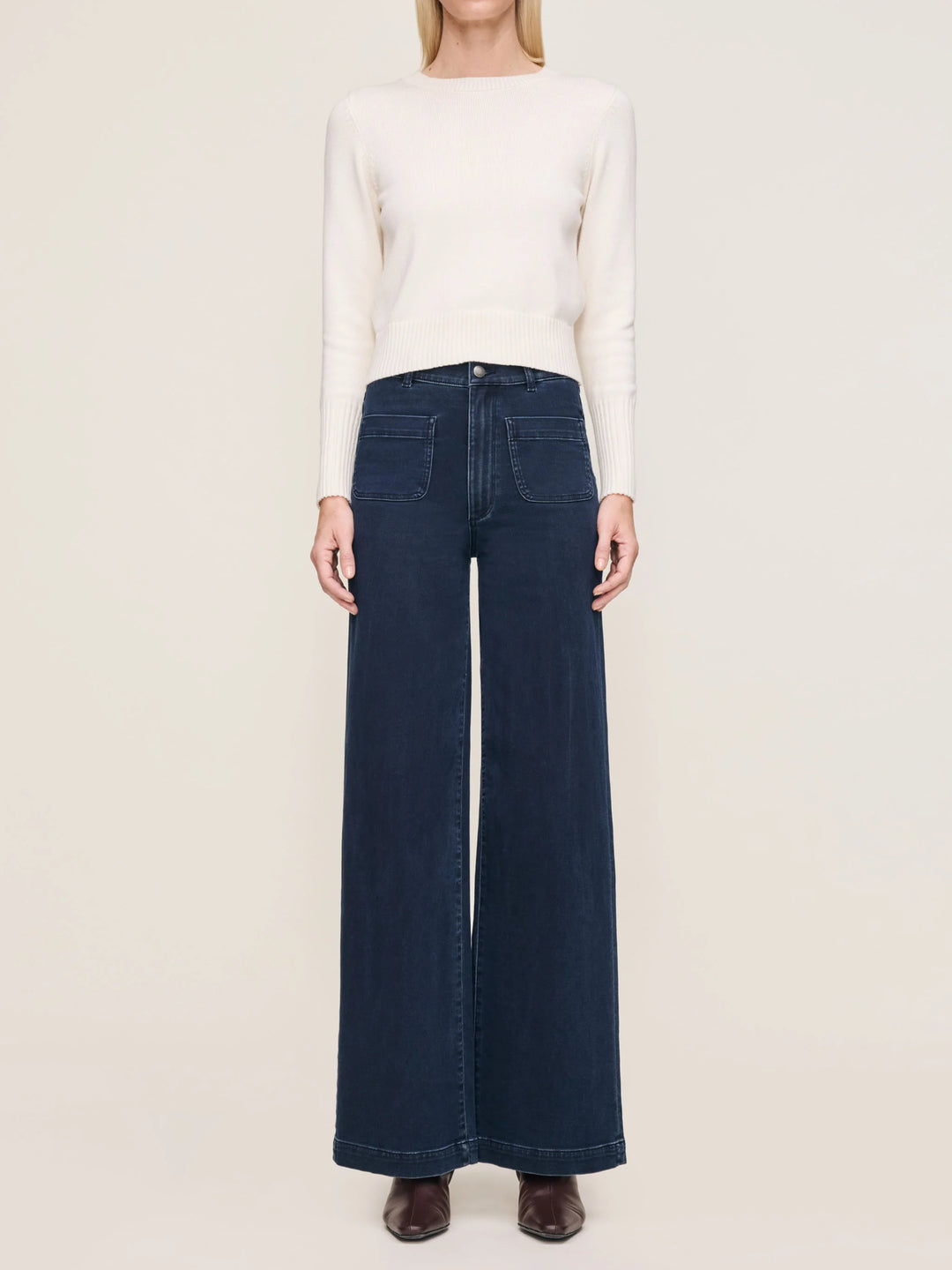 Hepburn Wide Leg High Rise 32" Jeans