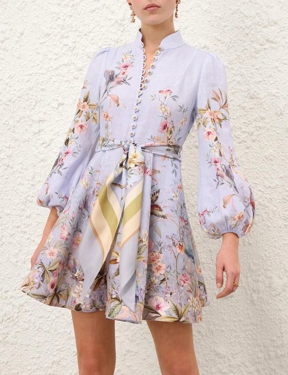 Rebellion Button Mini Dress