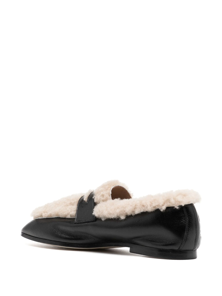 Calfskin & Shearling Essenziale Loafer