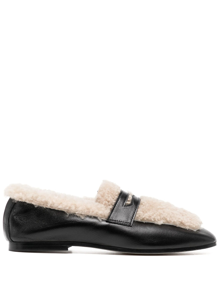 Calfskin & Shearling Essenziale Loafer