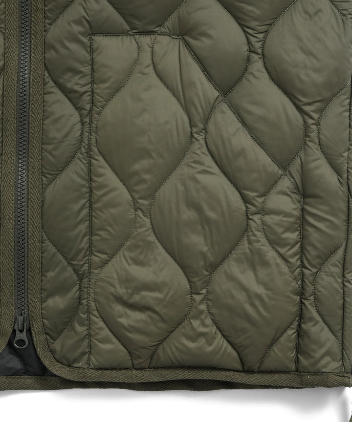 Unisex Military Hi-Neck W-Zip Down Vest (Soft Shell)