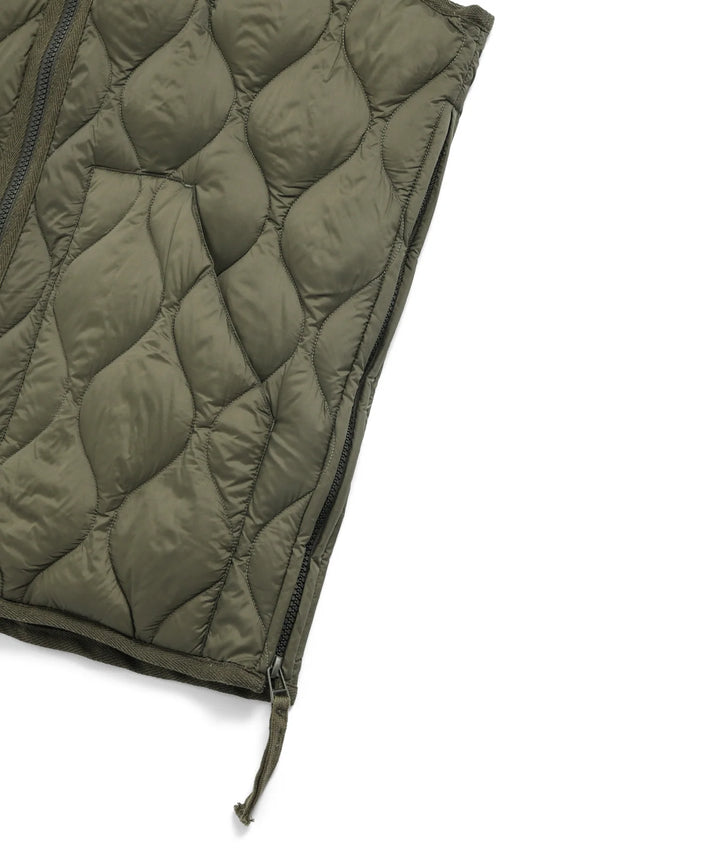 Unisex Military Hi-Neck W-Zip Down Vest (Soft Shell)