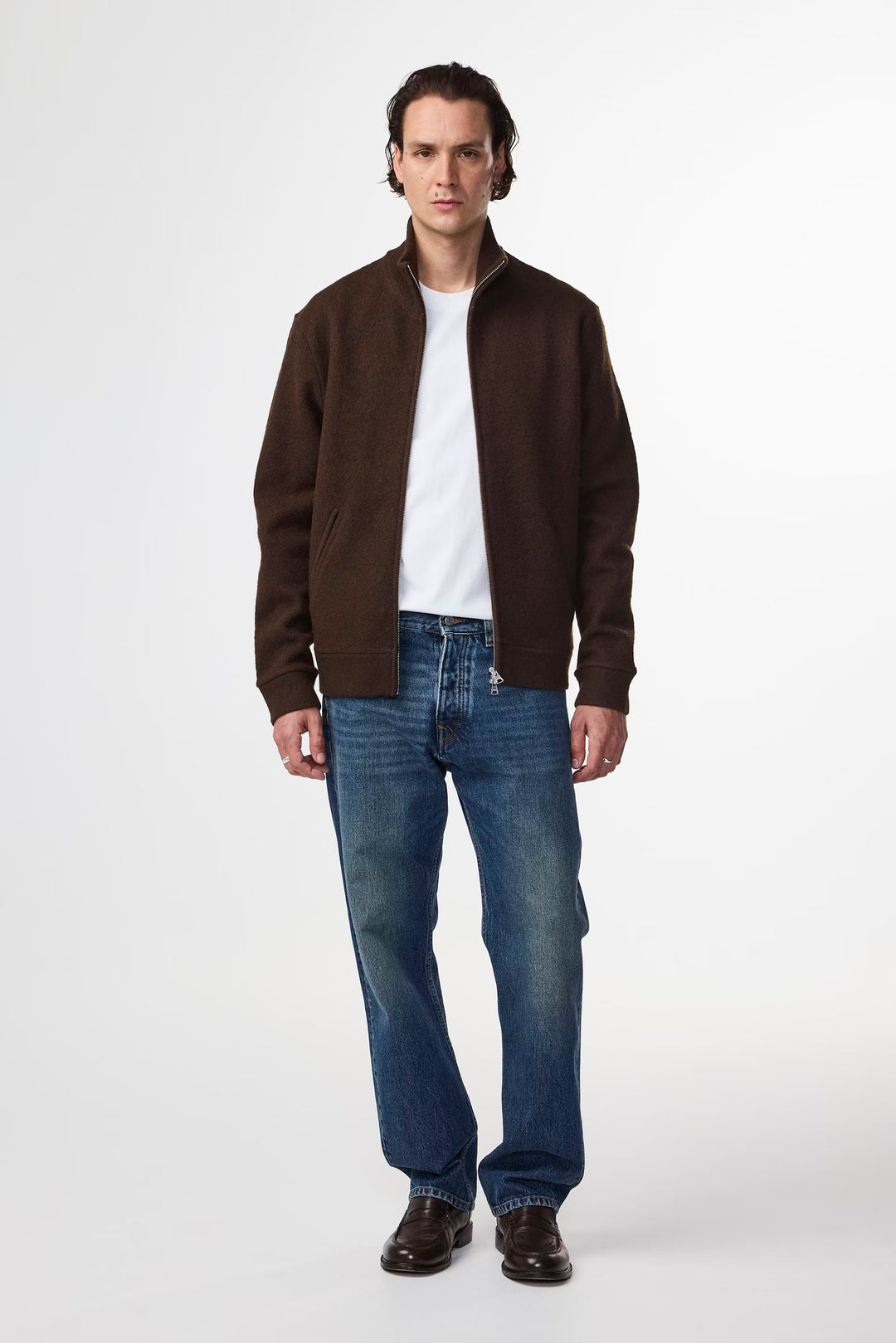 Boiled Full Zip Boiled wool Hybrid