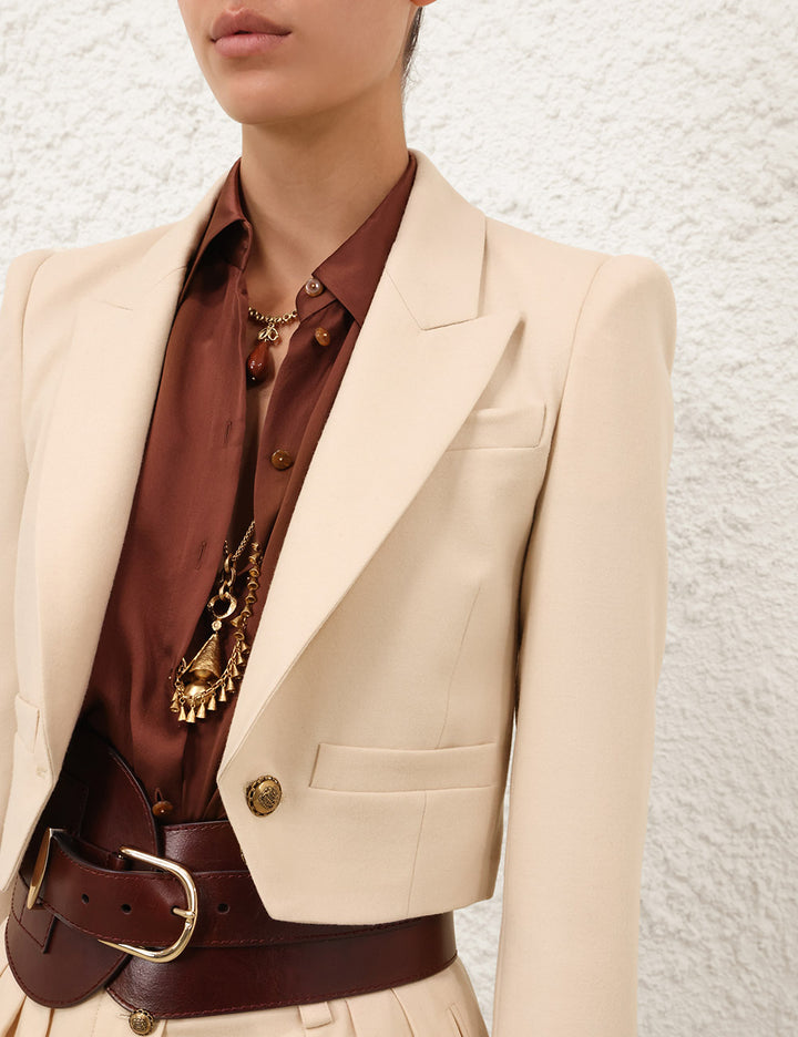 Hypnotic Wool Cropped Blazer