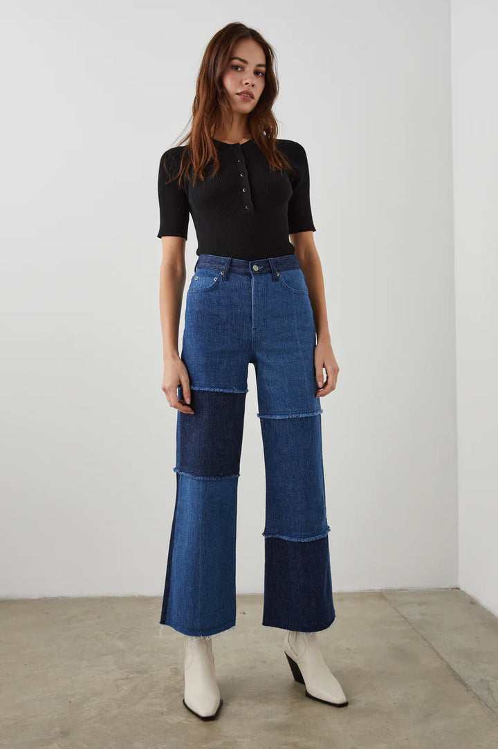 Getty Crop Wide Leg in Indigo