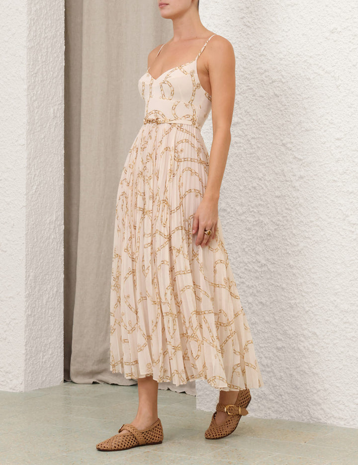 Sunray Pleated Picnic Dress