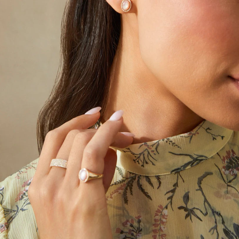 Diamond Cigar Band Ring