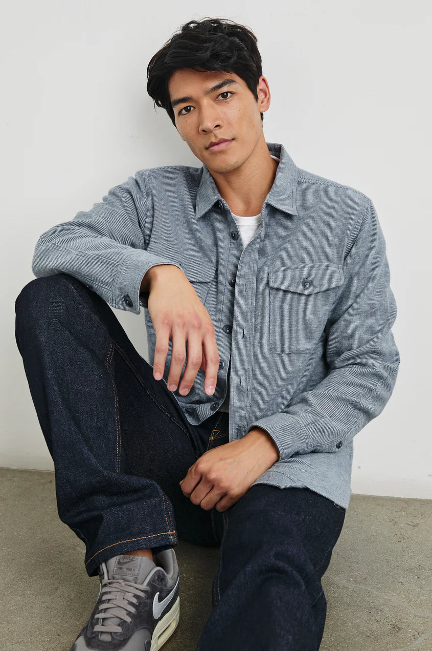 Burr shirt jacket