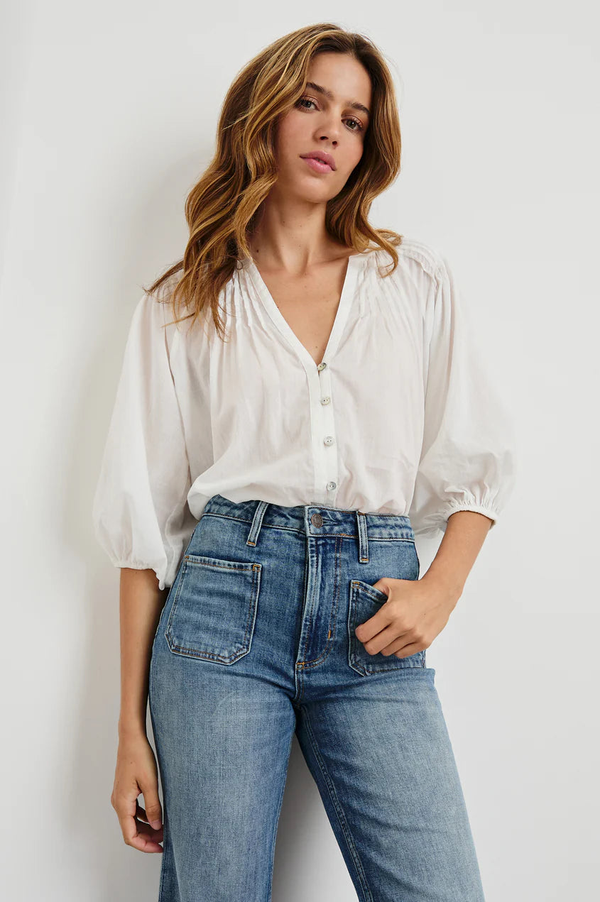 Cassat Top in White
