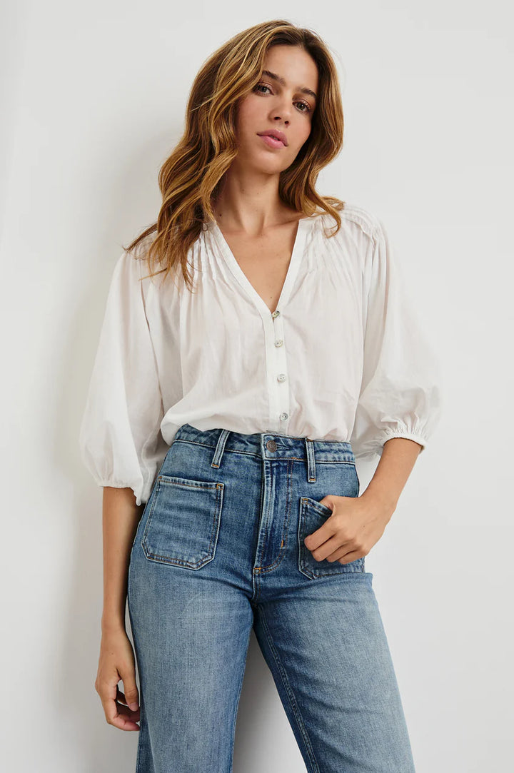 Cassat Top in White