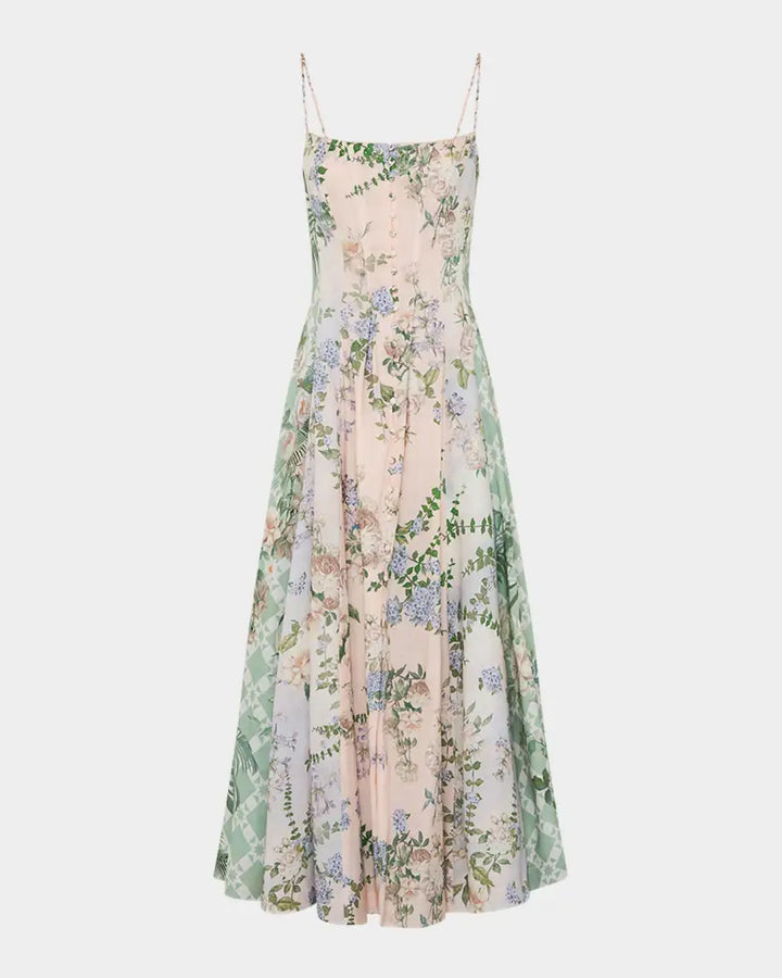 Corset Dress Flared Skirt