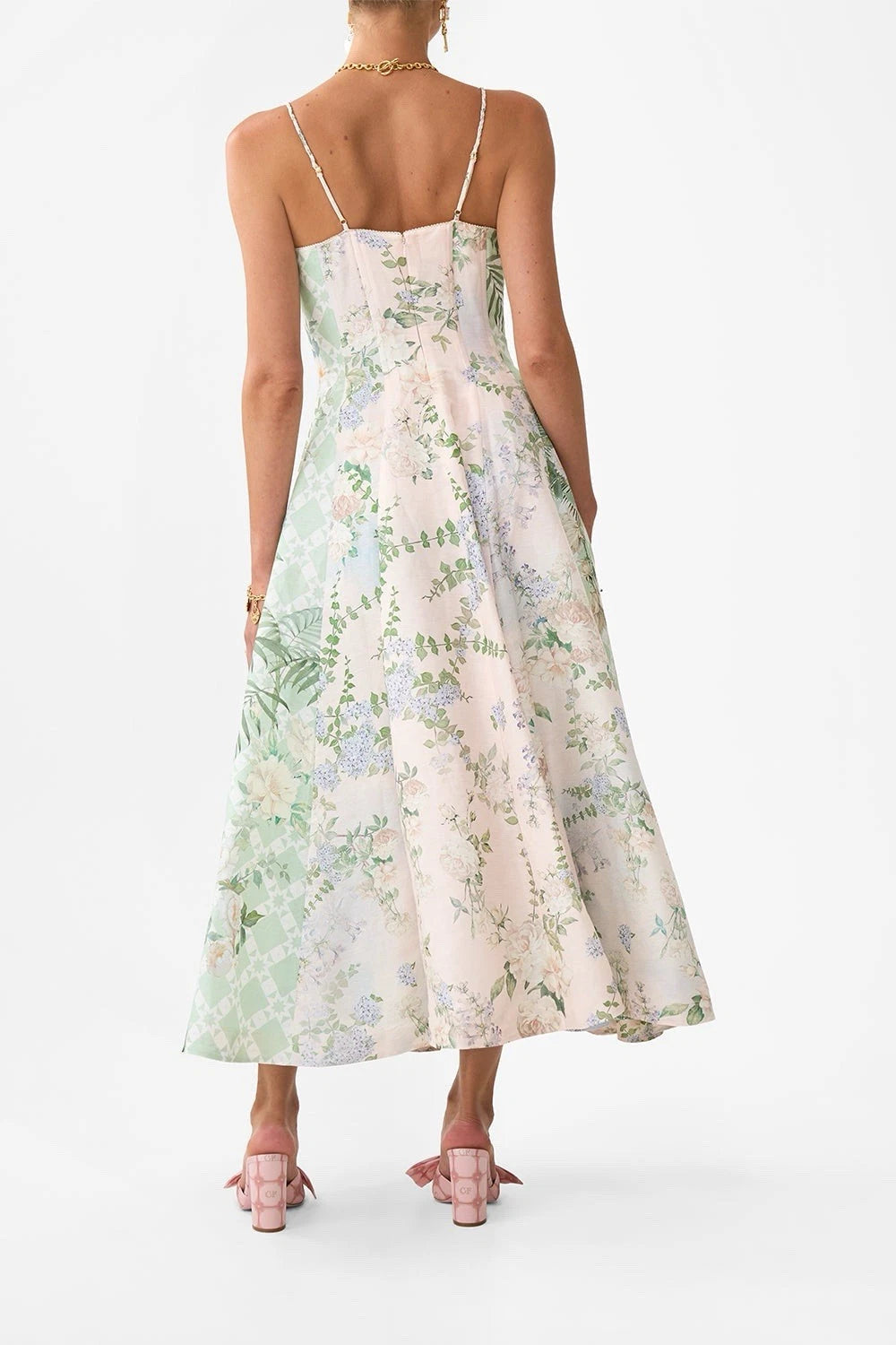 Corset Dress Flared Skirt