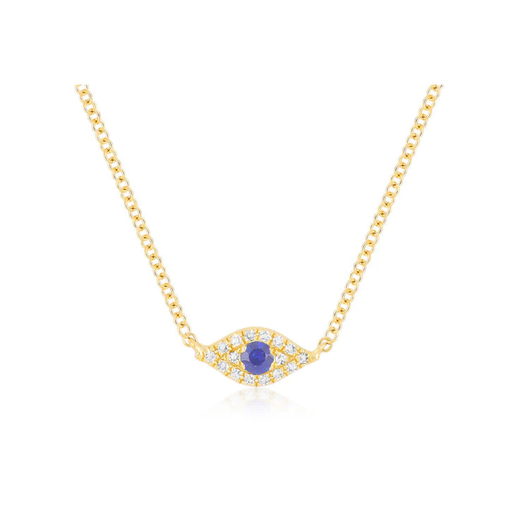 Diamond Evil Eye Choker Necklace