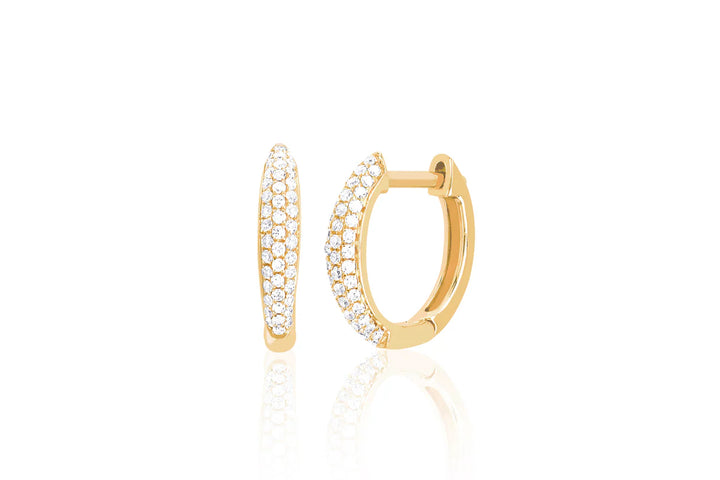 Diamond Dome Huggie Earring