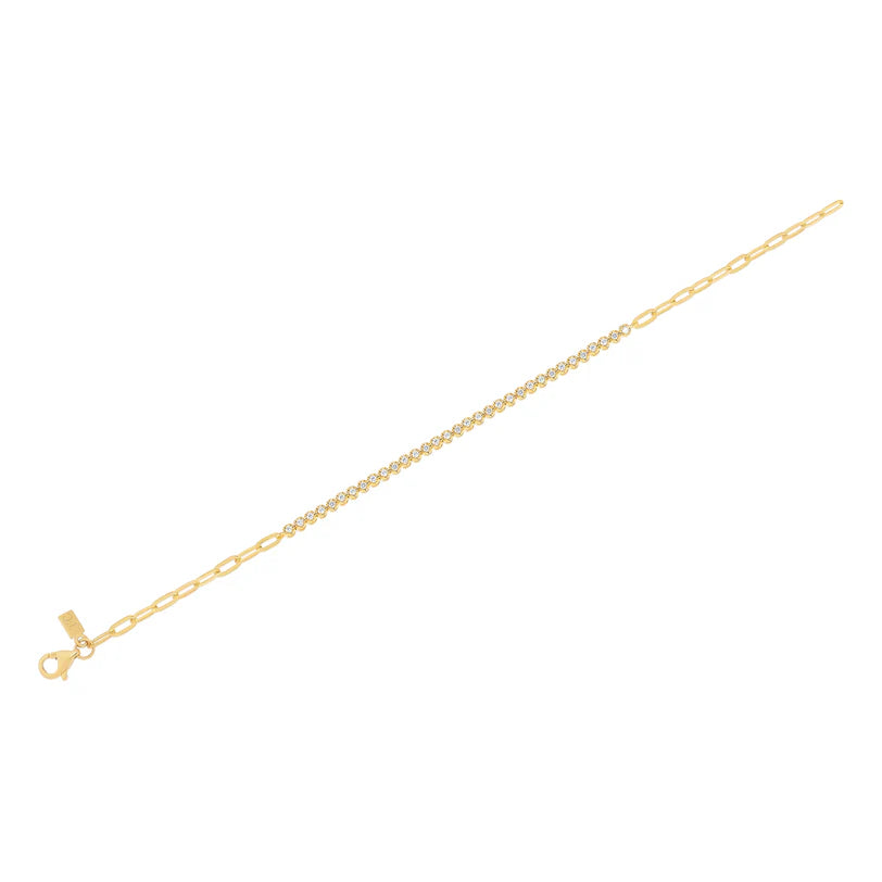 Diamond Segment Mini Link Bracelet