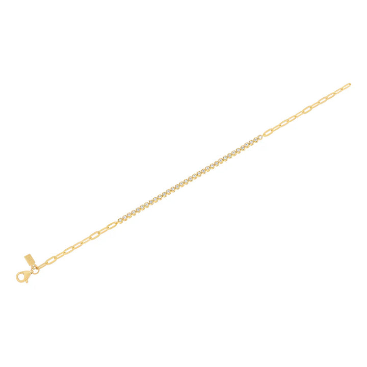 Diamond Segment Mini Link Bracelet