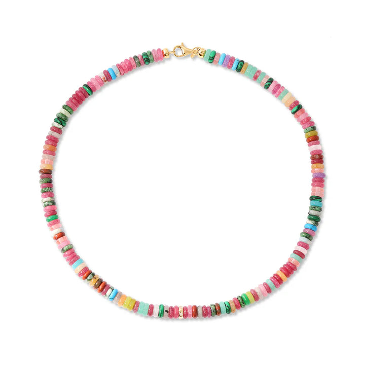 Party Mix Rondelle Bead Necklace