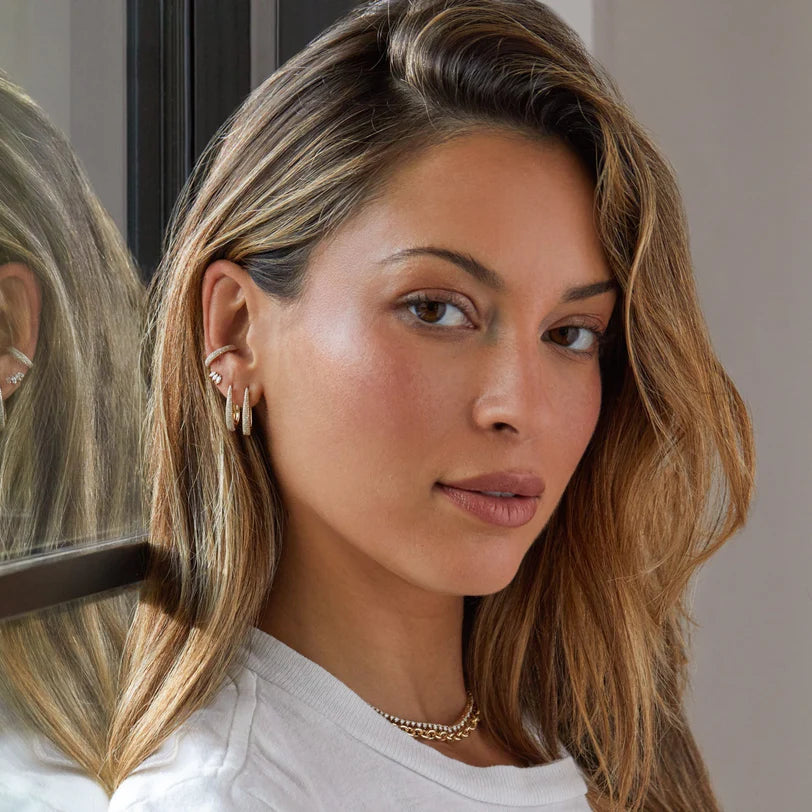 Diamond Maeve Hoop Earrings