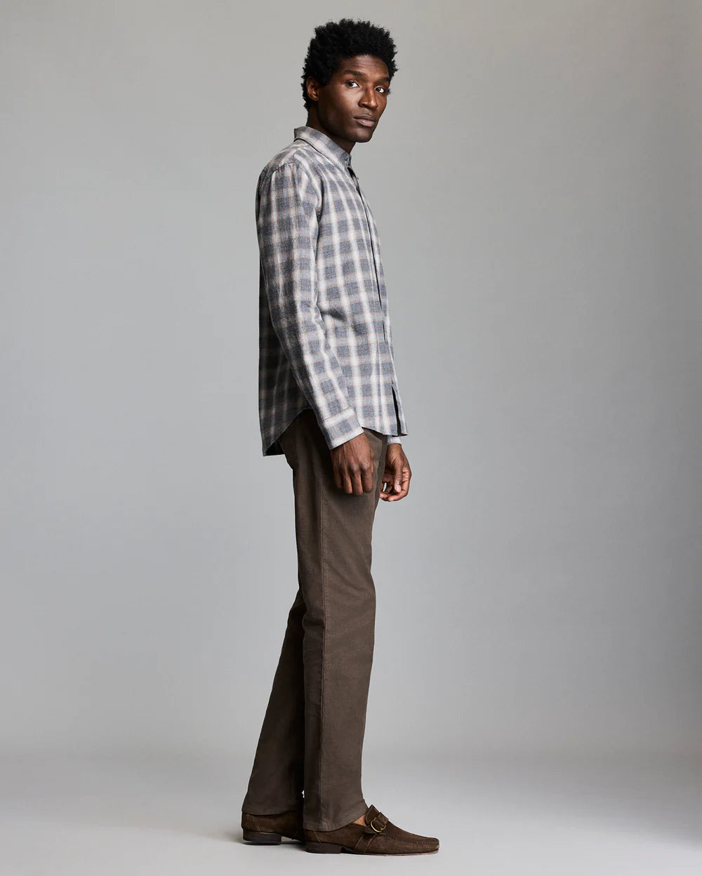 Melange Grid Plaid Wilson Shirt