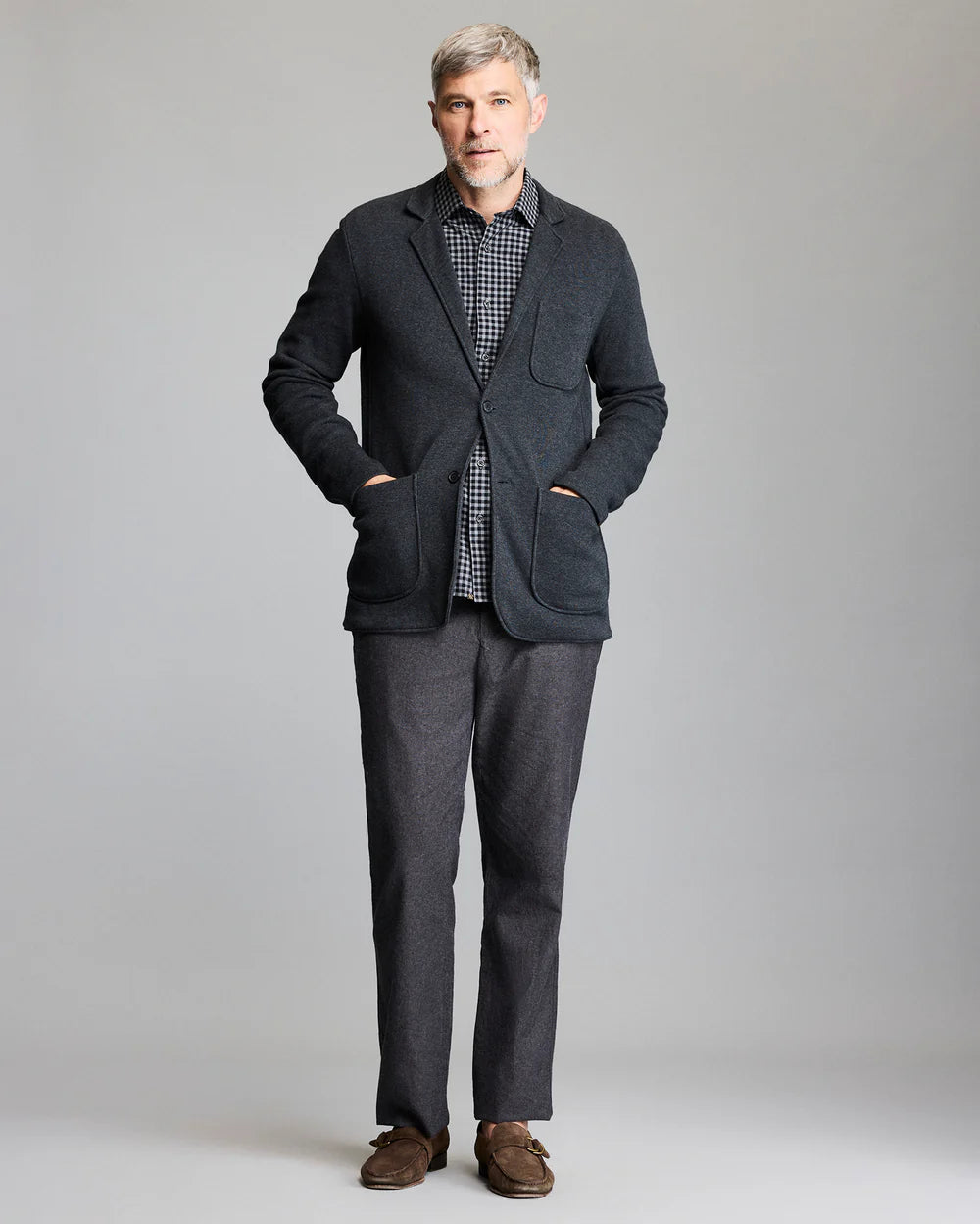 Heathered Knit Sport Coat