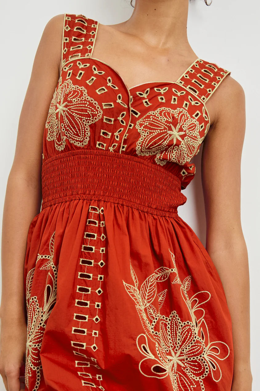 Fawn Dress in Terracotta