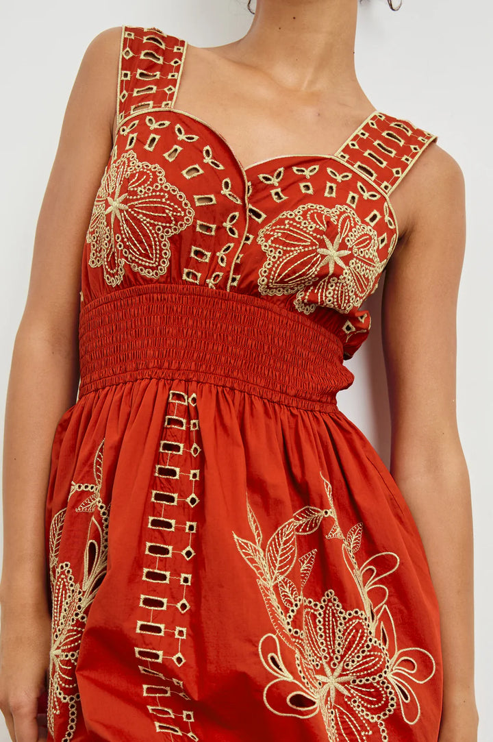 Fawn Dress in Terracotta