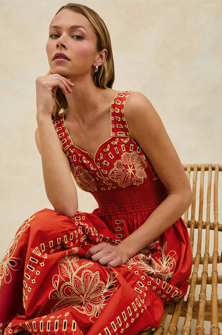 Fawn Dress in Terracotta