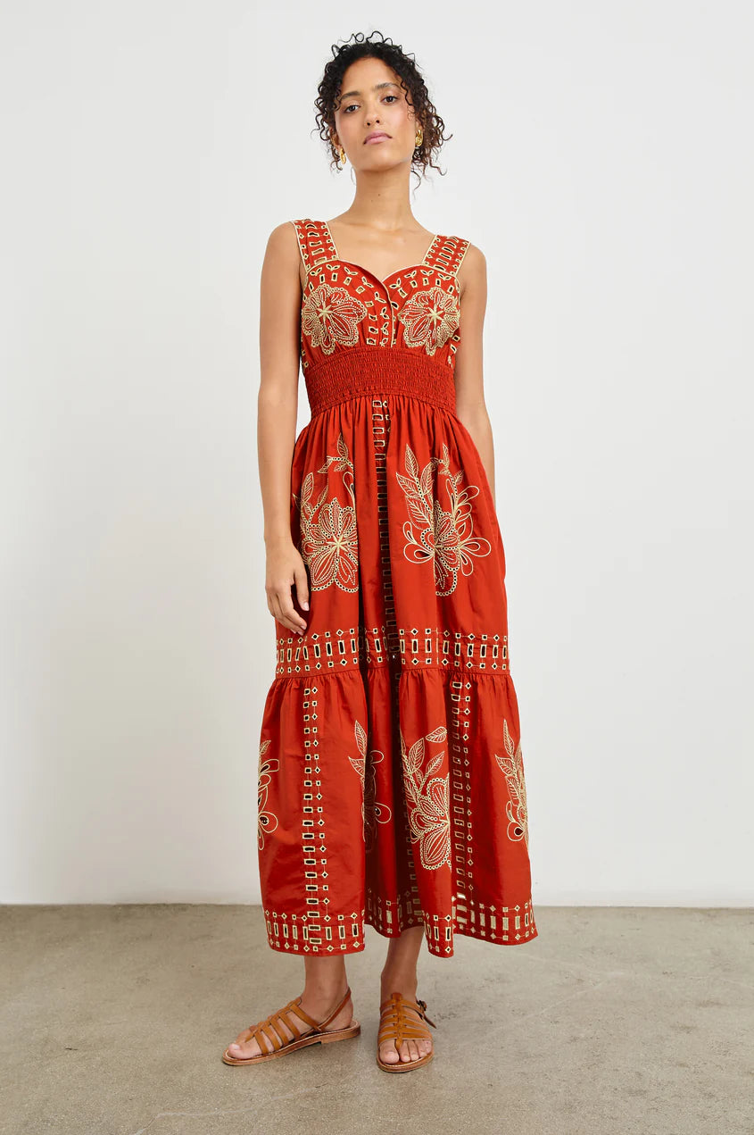 Fawn Dress in Terracotta