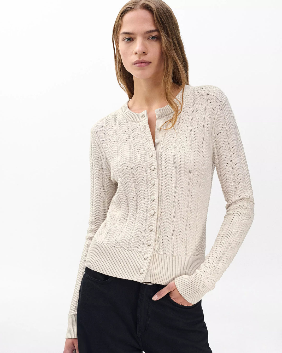 Francesca Wool-Blend Cardigan