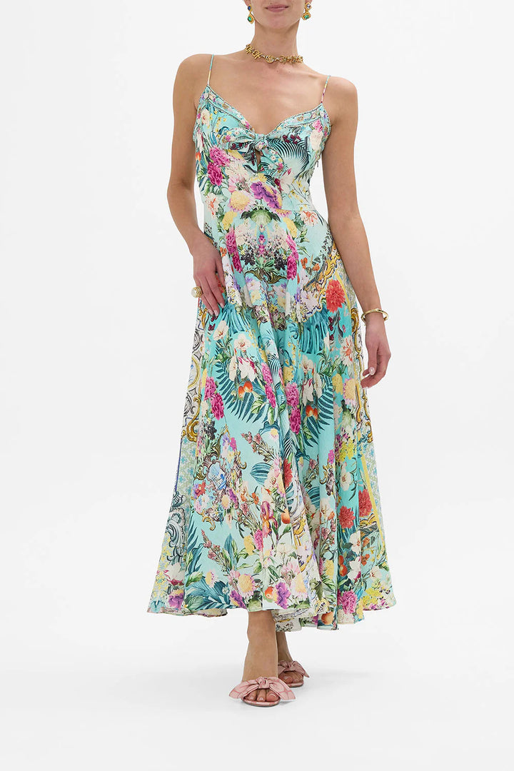 Long Dress Tie Front