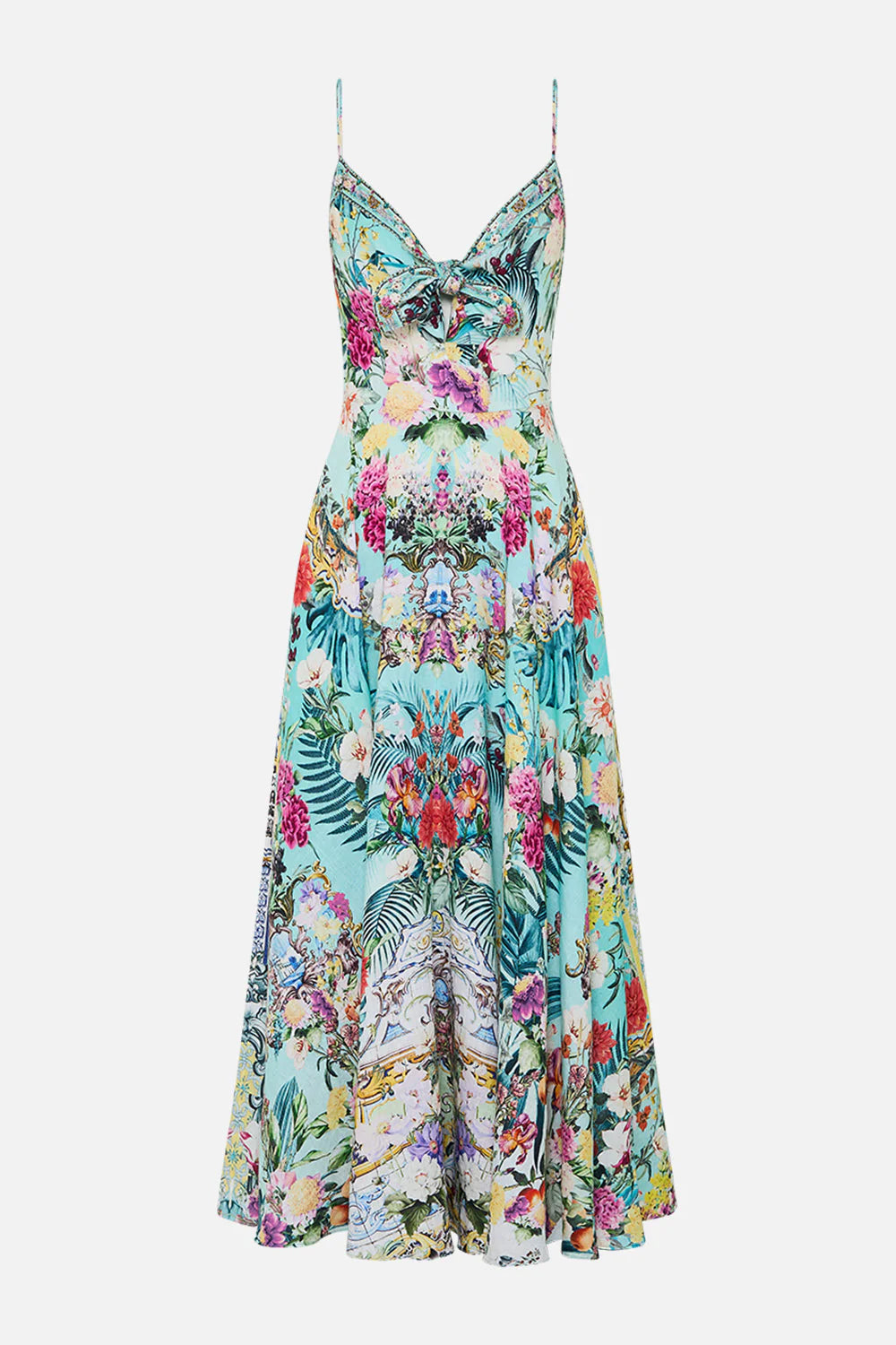 Long Dress Tie Front