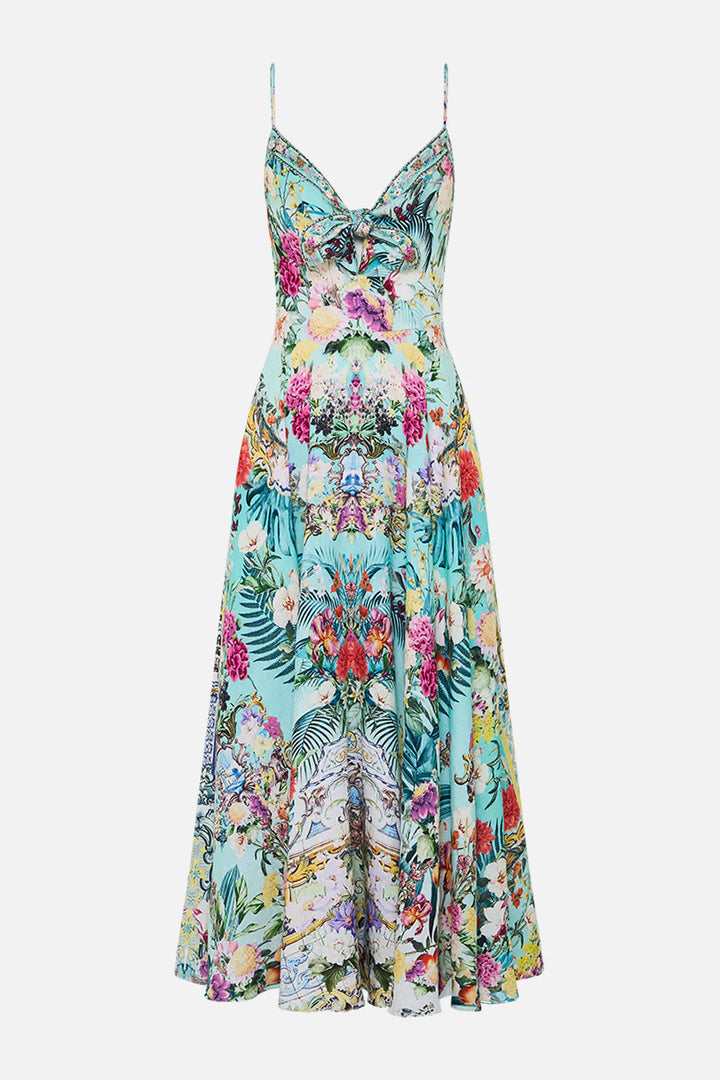 Long Dress Tie Front