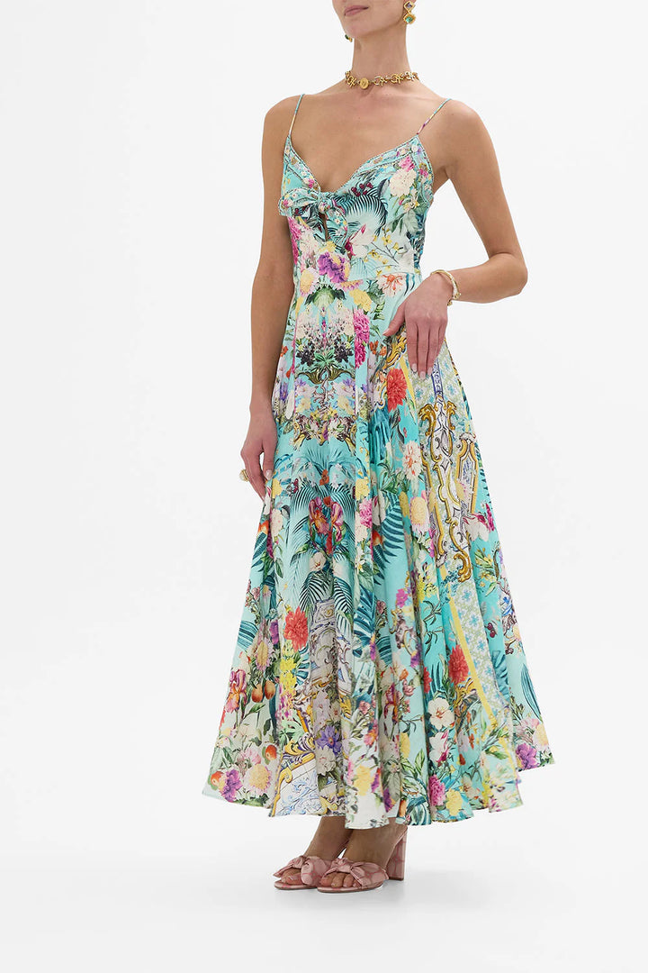 Long Dress Tie Front